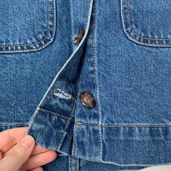 NWT Free People We The Free Super High Rise Denim Button Down Skirt - Picture 5 of 9